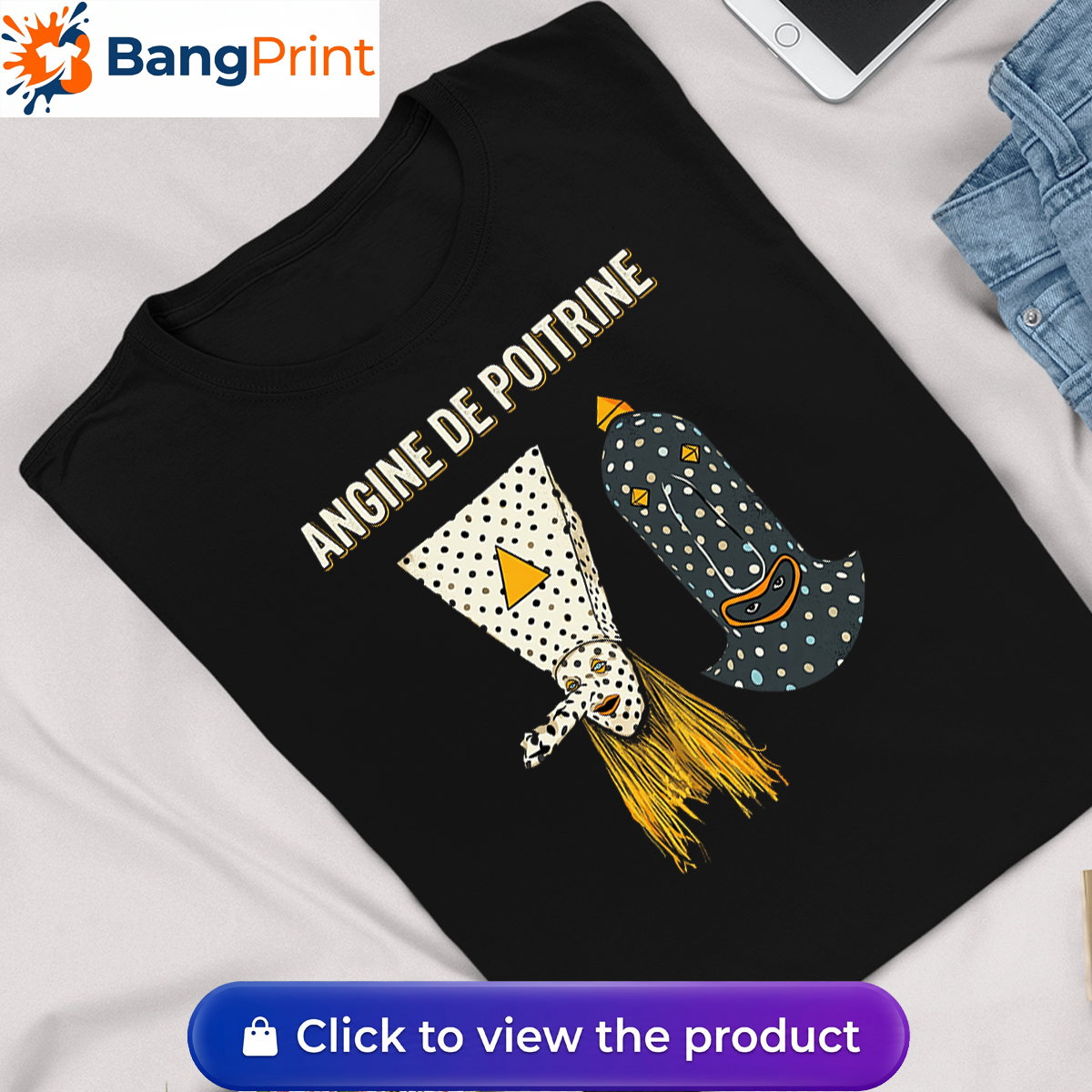 Angine De Poitrine T-Shirt mask design