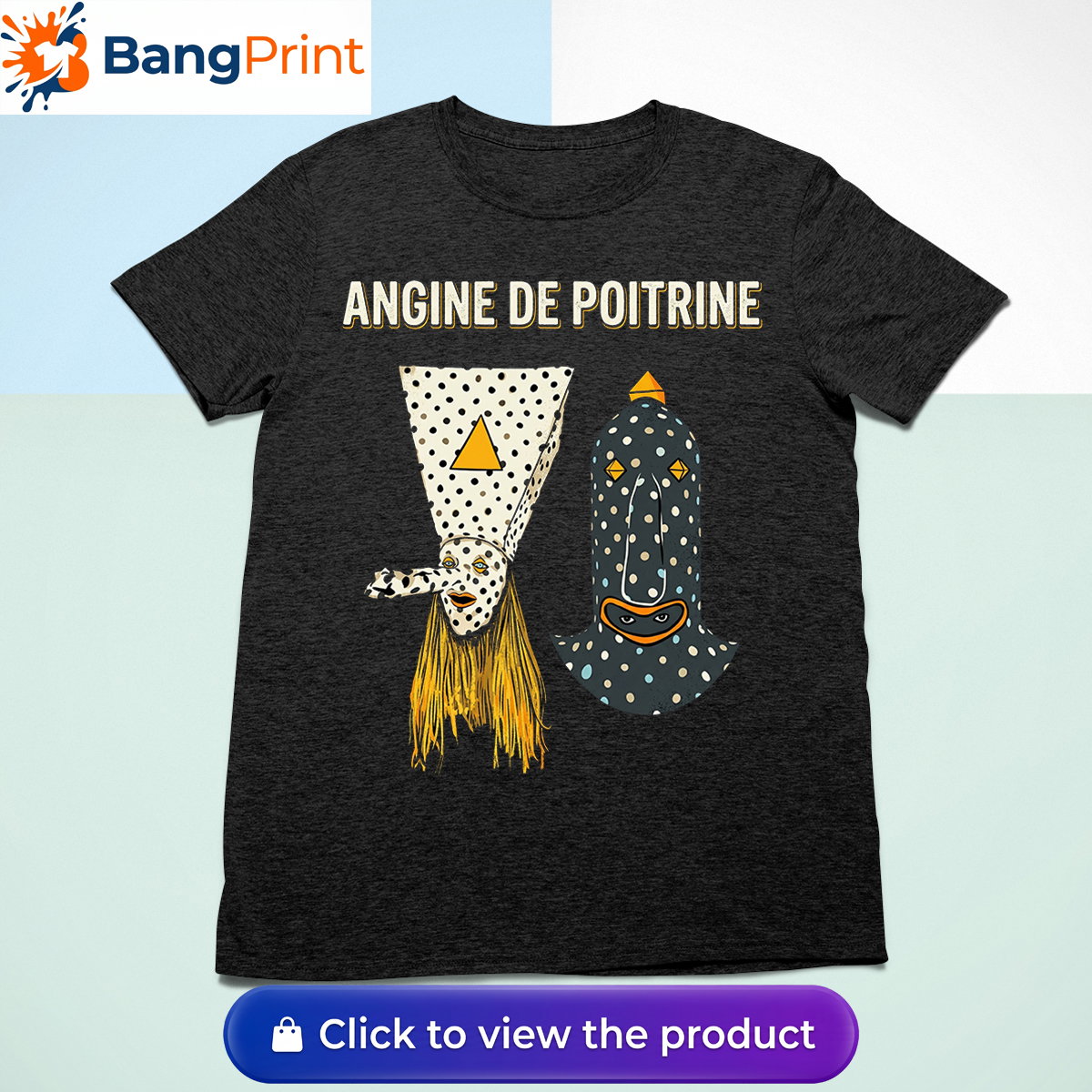 Angine De Poitrine T-Shirt typo