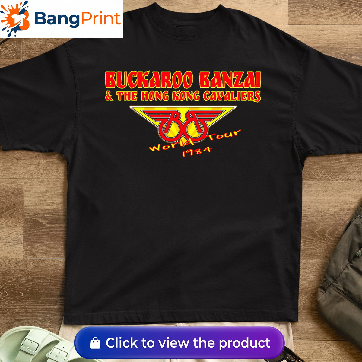 Vintage 1984 Buckaroo Banzai World Tour Shirt Grab the ultimate vintage 1984 Buckaroo Banzai World Tour Shirt. Show off your love for The Hong Kong Cavaliers with this premium, comfortable graphic tee.