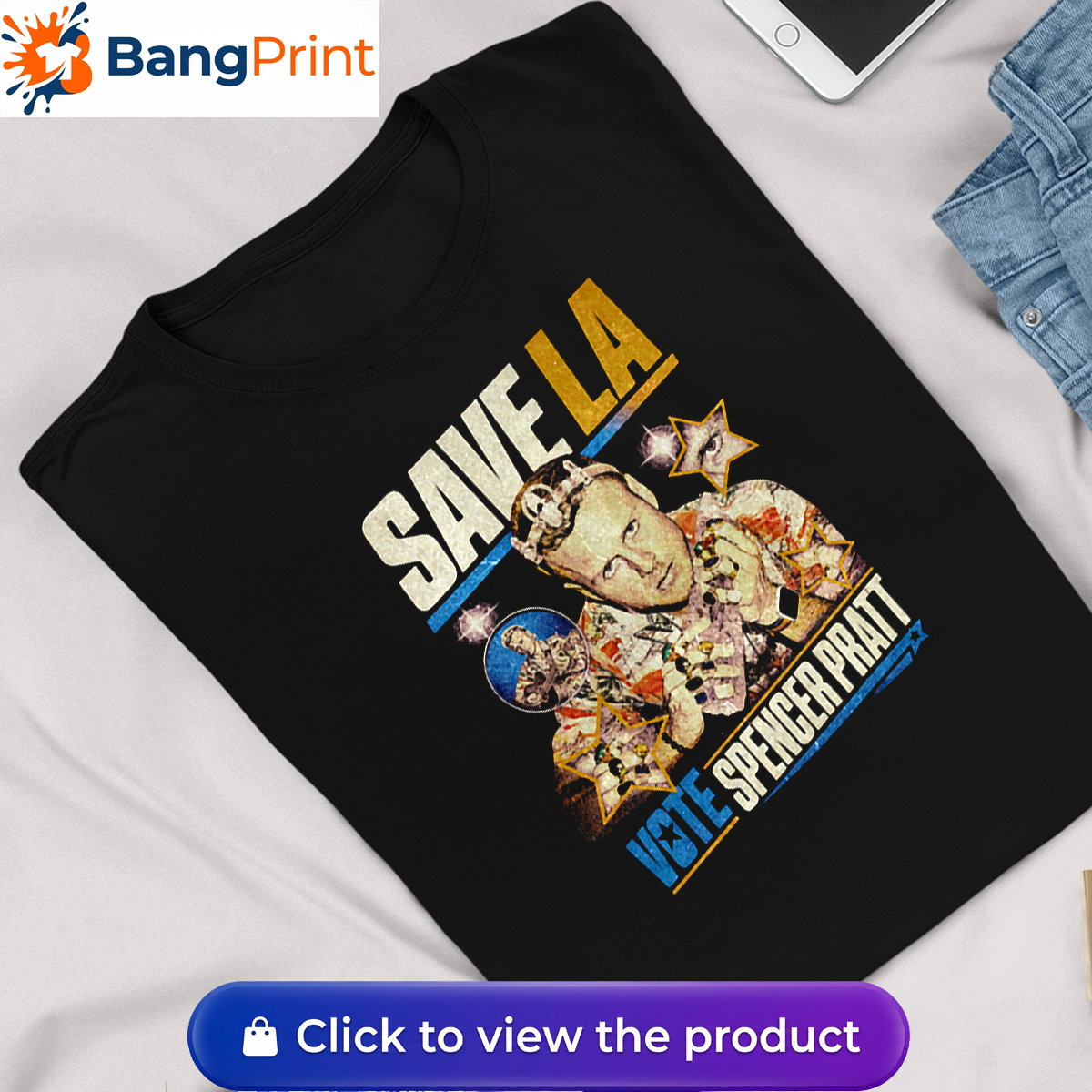 Vintage Spencer Pratt Save LA Shirt