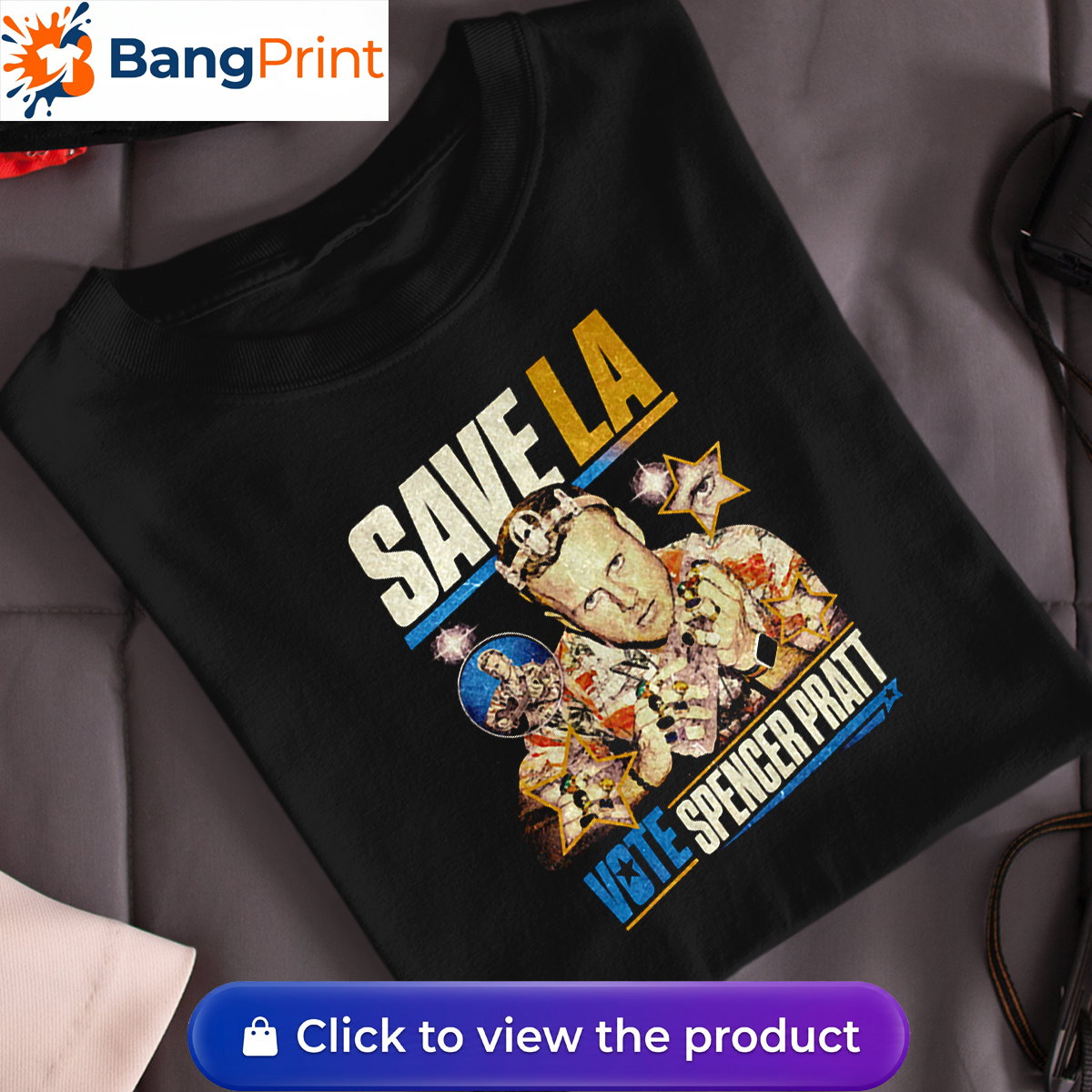 Vintage Spencer Pratt Save LA Shirt - Vote Spencer Pratt Retro Graphic Tee