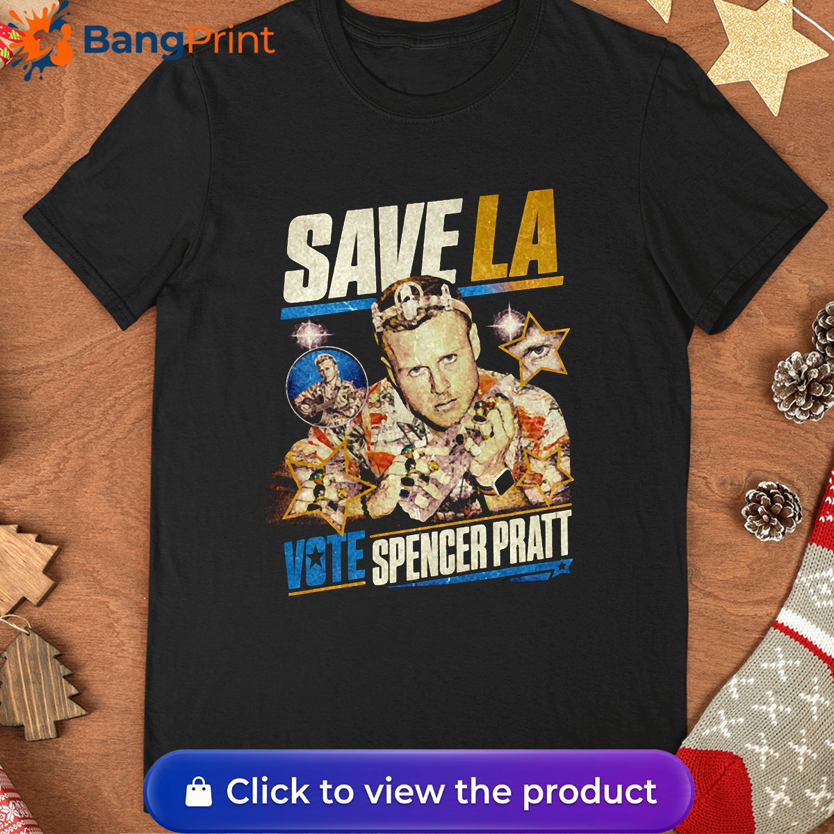 Vintage Spencer Pratt Save LA Shirt