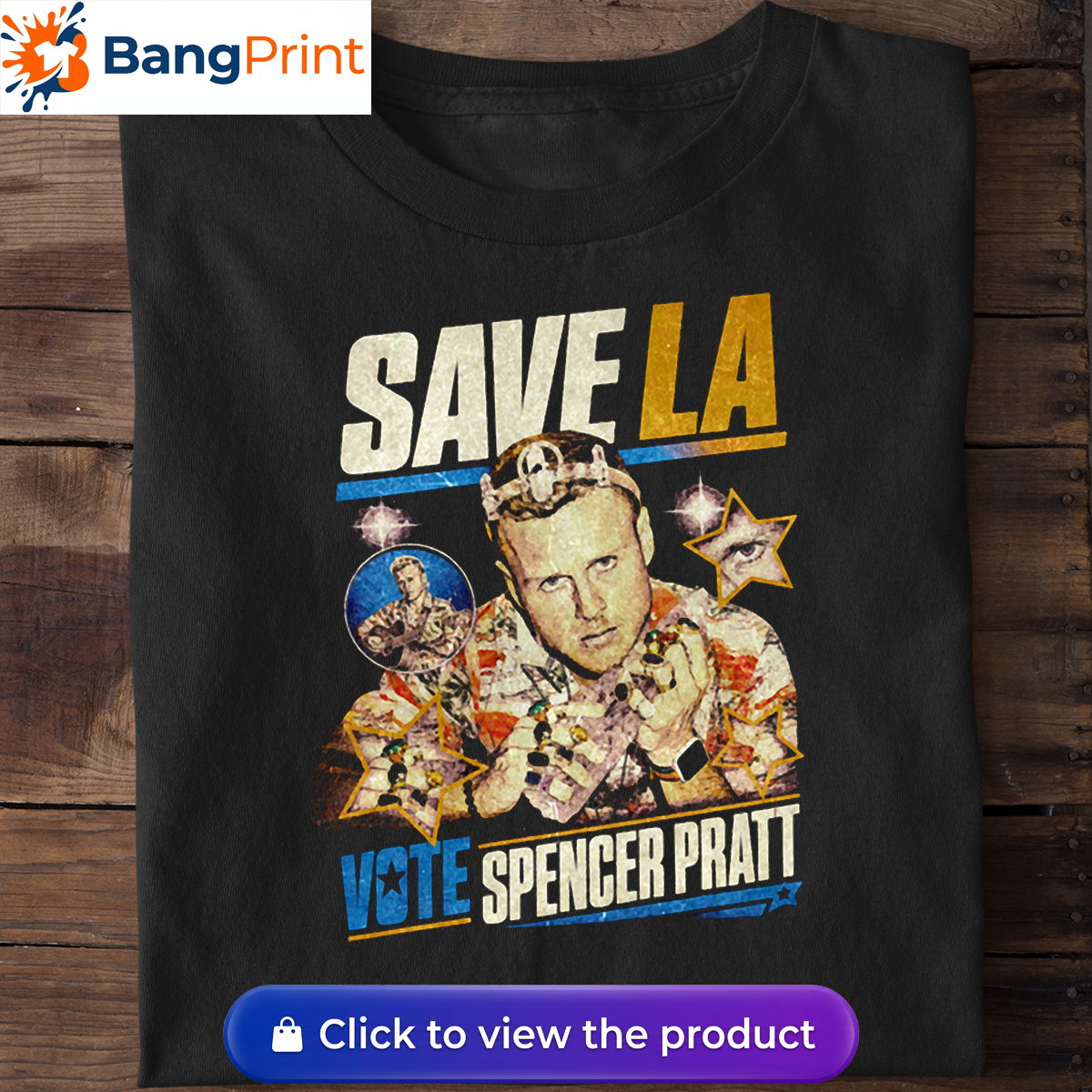 Vintage Spencer Pratt Save LA Shirt