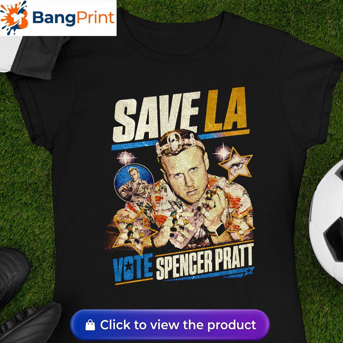 Vintage Spencer Pratt Save LA Shirt